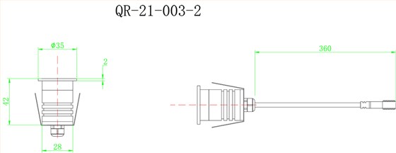 LED防炫格栅地埋灯QR-21-003-2
