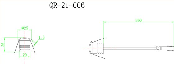 LED弧面拉杆灯QR-21-006