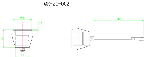 LED防炫地埋灯QR-21-002